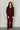 FM pointelle pajama pants - cranberry red